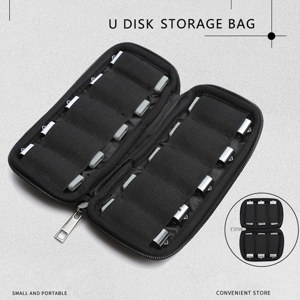 Organizer Protective Travel Durable Zipper U Disk Bag Dustproof Storage Case USB Portable Holder Shockproof Flash Drives