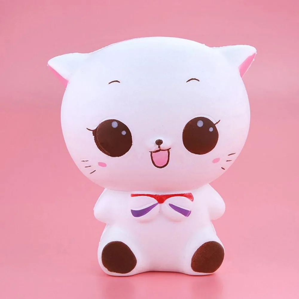 Kawaii/мягкие Кот мягкими Squishies Squeeze Toy замедлить рост для детей взрослых снимает стресс беспокойство Home Decor