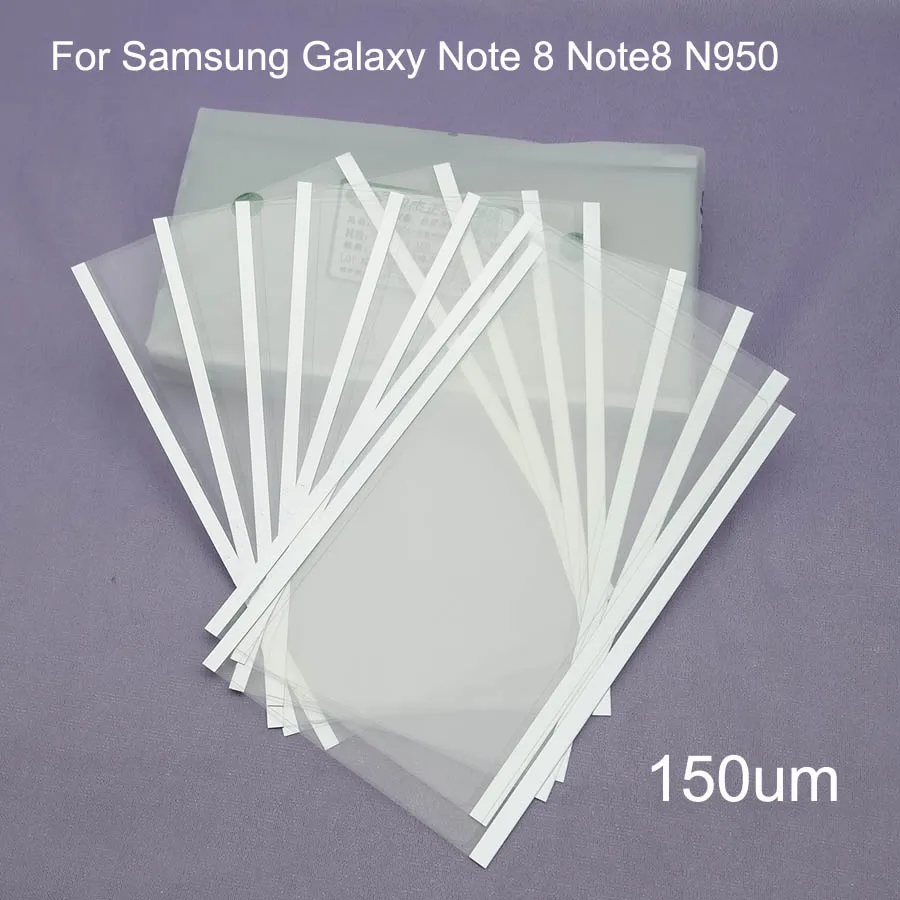 

2pcs/lot 150um OCA Film For Samsung Galaxy Note 8 Note8 N950 OCA Optical Adhesive For Mitsubishi OCA Adhesive Repair