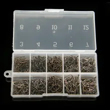 500Pcs/box Size #3-#12 High Carbon Steel Fishhooks Circle Hooks Fishing Hook Barbed Fishhook Set Carp Fishing Tackle Accessories