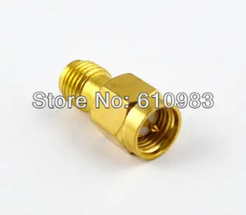 

10 Pcs Gold SMA Adapter SMA Plug Male to SMA Jack Female RF Coaxial Connector Straight