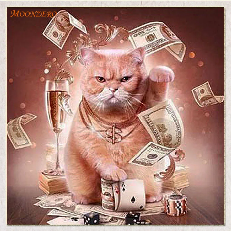 

Complete 5D Diamond Embroidered Cat Animal Landscape Mosaic Cross Stud Diamond Painting Rhinestone Gift Home Decor