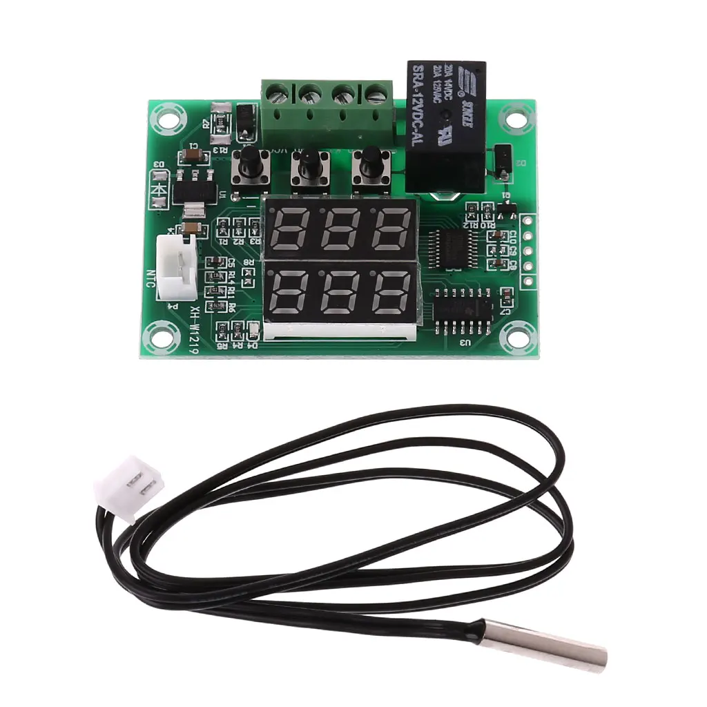 XH W1219 двойной светодиодный дисплей термостат регулятор температуры модуль