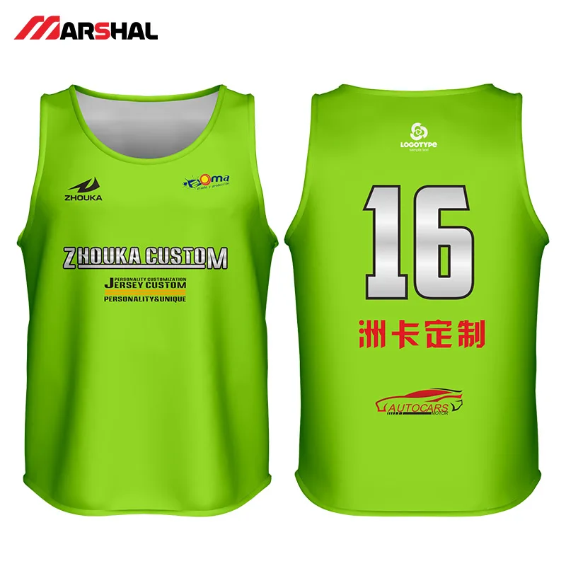 Custom Soccer Jerseys Football Vest Sublimation Football Teams Vest Shirts 100% polyester Quick Dry Breathable Soccer Vests