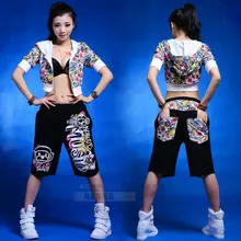 Новая мода, женские штаны в стиле хип-хоп, танцевальная одежда, спортивные штаны, ds костюмы, свободная повседневная женская одежда, брюки до колена