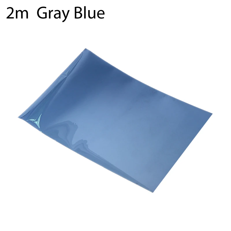 WHISM теплоизоляционная оконная наклейка односторонняя отражающая оконная пленка самоклеящаяся приваивная Тонирующая стеклянная наклейка для домашнего офиса - Цвет: 2m Gray Blue