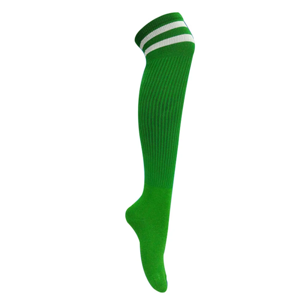 Брендовые футбольные Носки спортивные велосипедные носки мужские выше колена взрослый велосипед для кемпинга бег Рыбалка Хоккей регби чулок спортивные носки - Цвет: green