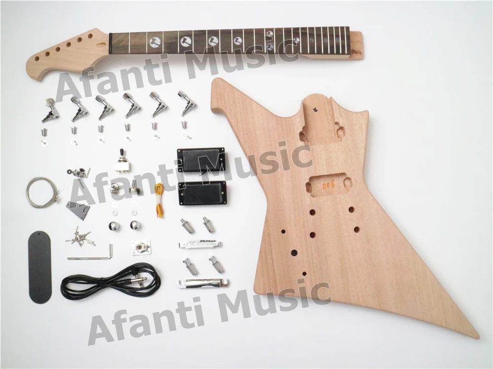 

Afanti Music New Explorer design Left hand DIY Electric guitar Kit (AEX-006A)