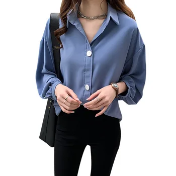 

B Cozy Summer Blouses Women Chiffon Shirt 2020 Long Sleeve Womens Tops And Blouse Office Ladies Blusas mujer de moda 2020
