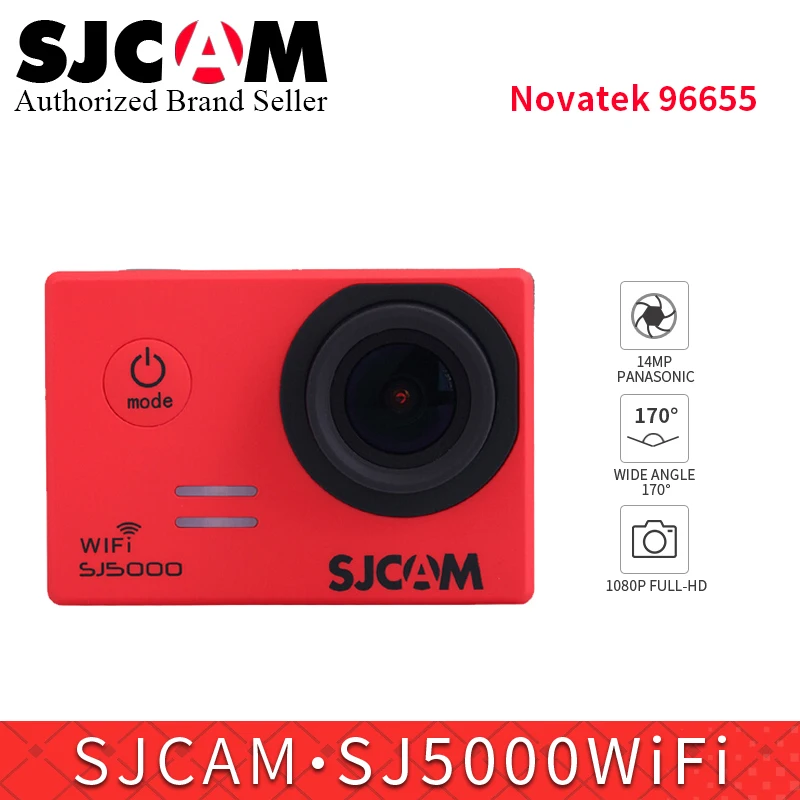 Original SJCAM SJ5000 WiFi Action Camera 14MP 1080P HD Waterproof sports DV Helmet cam mini Camcoder better than EKEN H9R H8pro