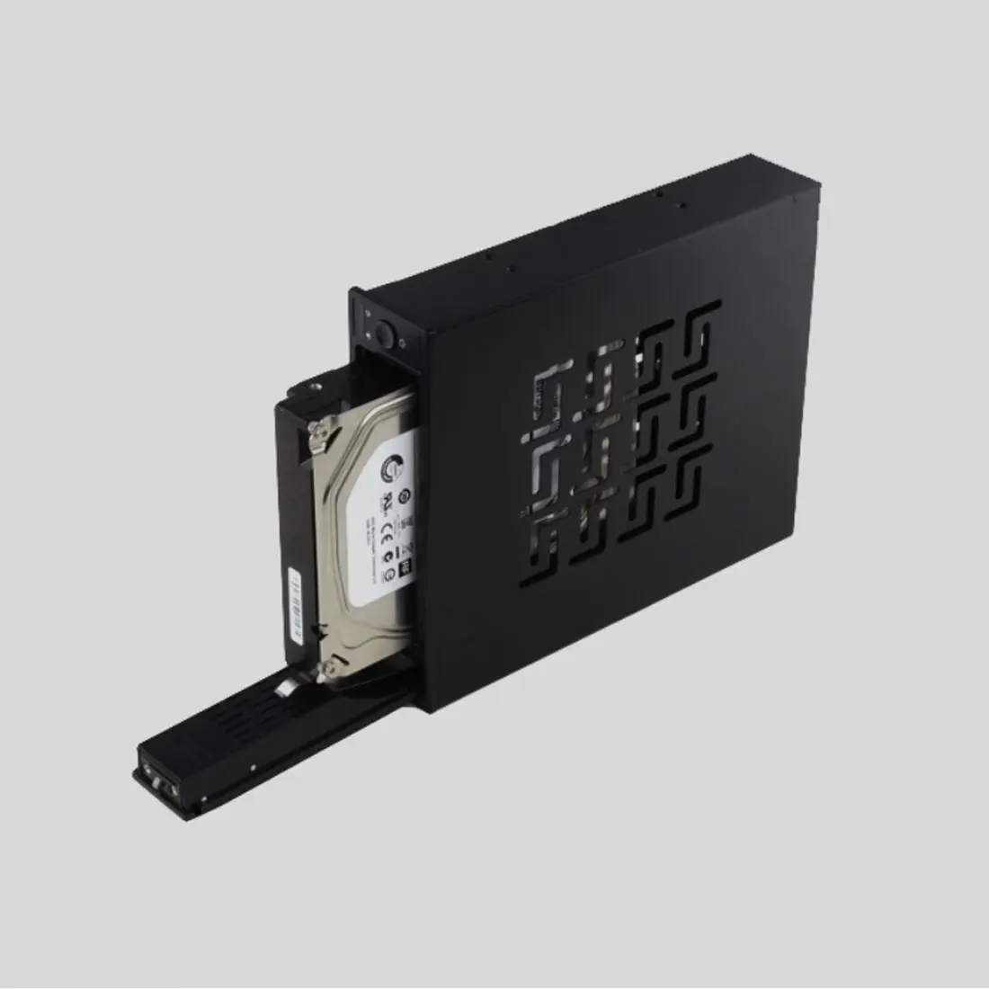 

centechia Serial ATA HDD Rom 3.5" SATA SSD/HDD CD-ROM Space Mobile Rack with Trayless Internal Hard Drive Disk Enclosure