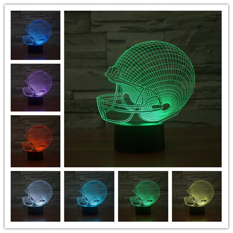  Shark Led Table Lamp 3d Touch Control Night 7 Colors Change Usb Led Desk Table Light Lamp Power Ban