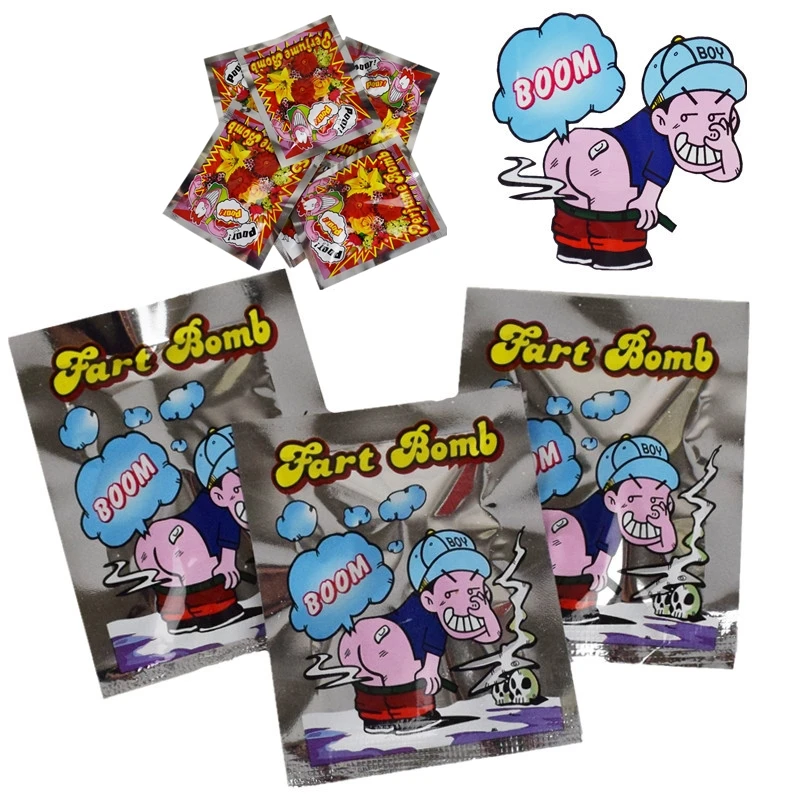 5 pièces/ensemble ensemble pratique nouvelle blague blague jouet pet bombe sacs puant bombe malodorante astuce Halloween enfants enfants Gags blagues pratiques