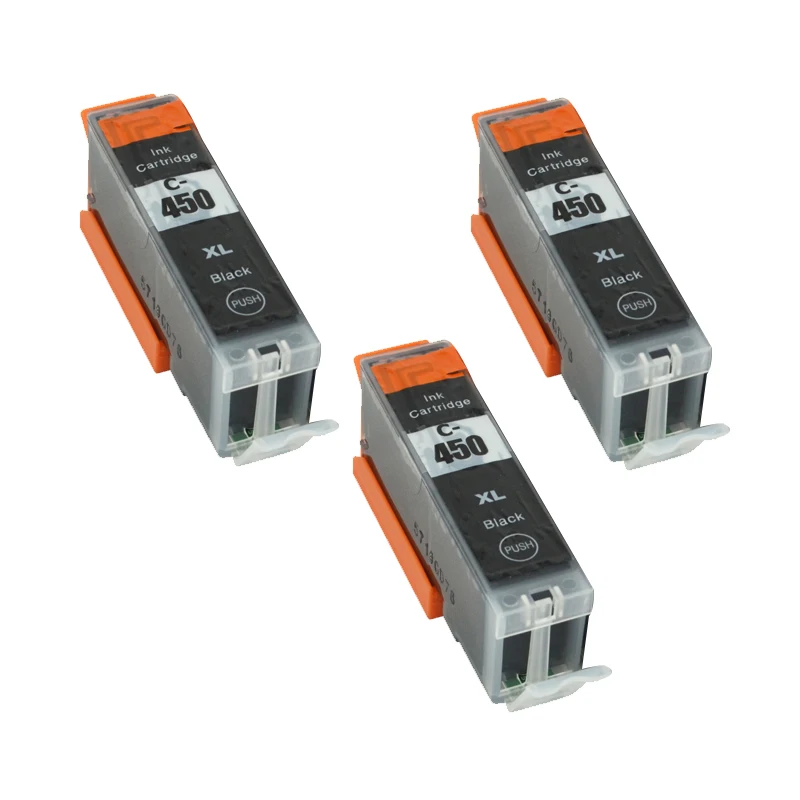 3pcs PGI450 Ink Cartridges for Canon PGI 450 Compatible pgi 450 for canon PIXMA IP7240 MX924