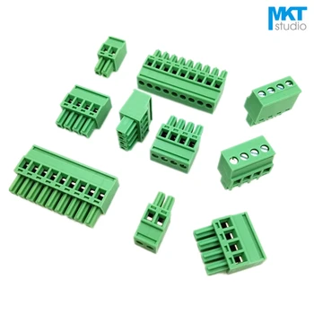 

100Pcs 3P A-Type Straight Female Pluggable PCB Electrical Screw Terminal Block