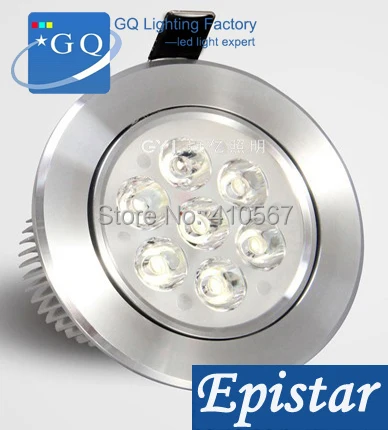 

FEDEX DHL LED ceiling 7W led ceiling light,Spot light lamp,LED AC85~265V silver color ceiling lantern indoor Lamp