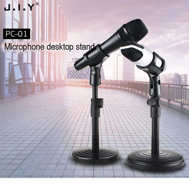 Jiy Dj Desktop Microphone Tripod Foldable Microphone Stand Holder