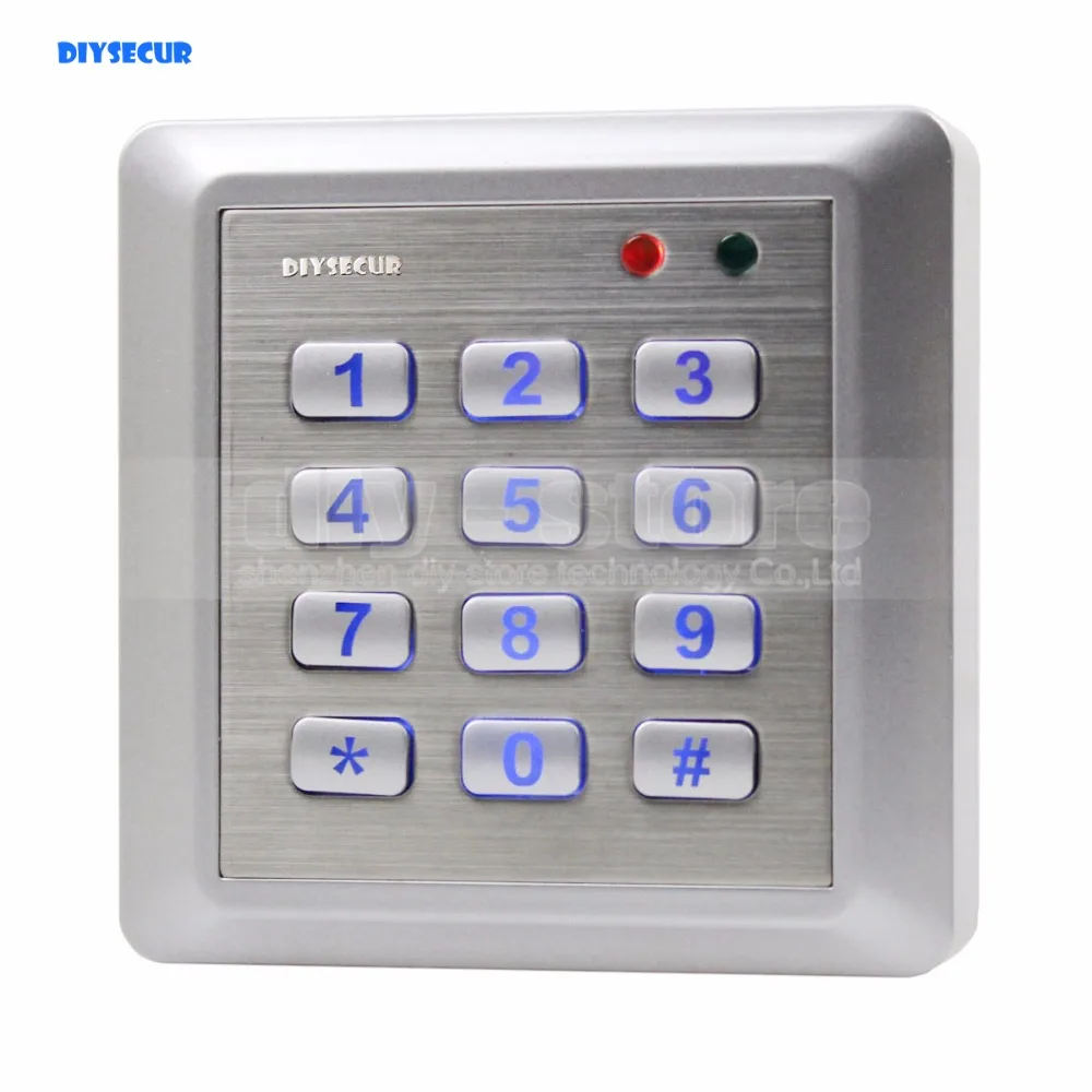 

DIYSECUR NEW Waterproof RFID Reader Access Control System Keypad