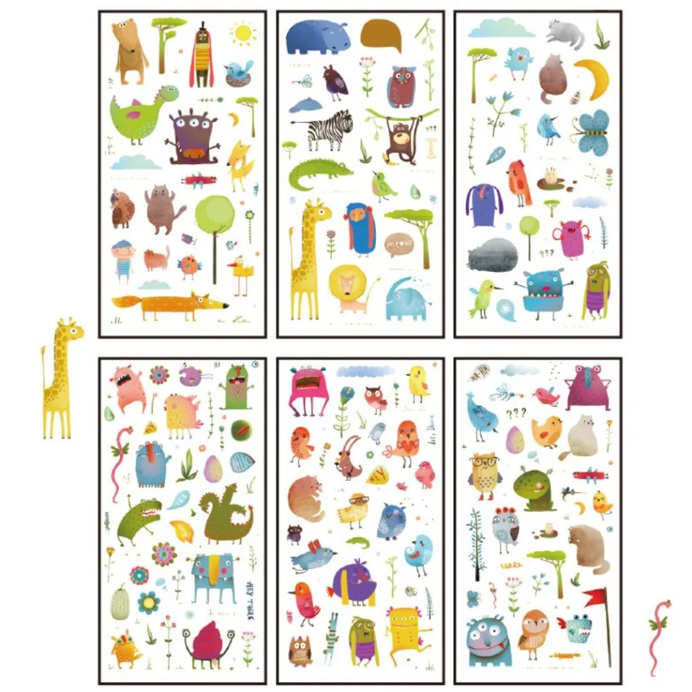 

6 pcs/pack Alien Life Decorative Stationery Stickers Scrapbooking DIY Diary Album Stick Lable