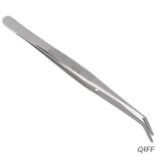 Пинцет из нержавеющей стали зубчатые Изогнутые Стоматологические Хирургические инструменты стоматологический инструмент