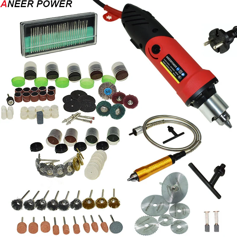 Beste Professionele 480 w Dremel Mini Diy Boor Graveur Mini Boor Machine Pen Grinder Rotary Tool Polijsten 6 Snelheden Worden aangepast