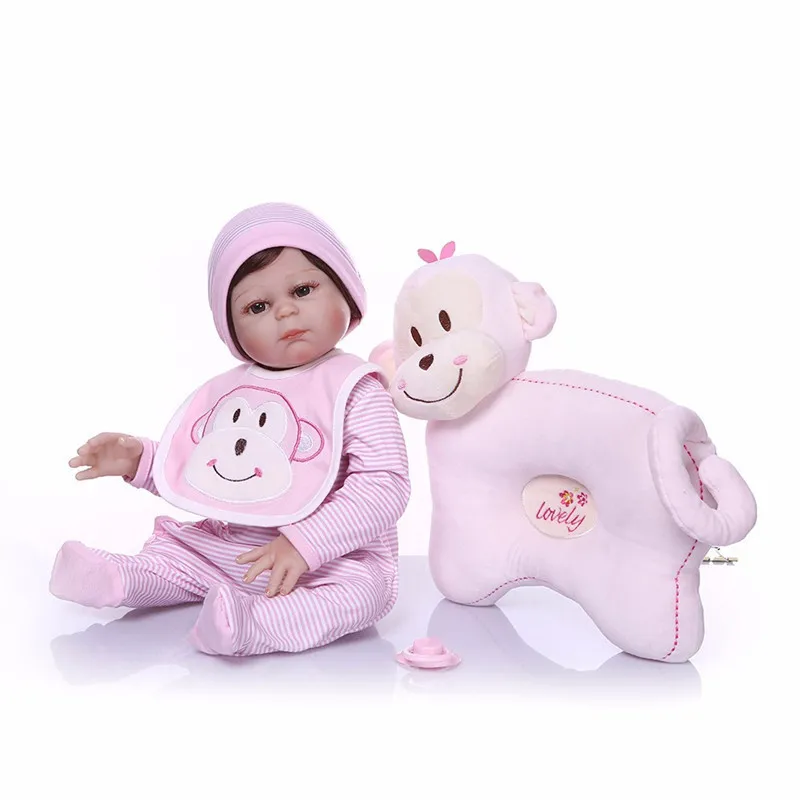 NPK Bebe Reborn 55 см силиконовая кукла детская игрушка для купания Реалистичная Детская