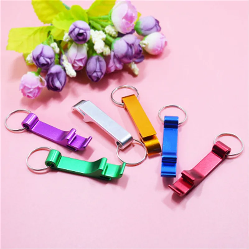 

Kitchen creative metal beer board bottle opener key ring key ring can opener bar tool bottle opener unique creative gift.Q