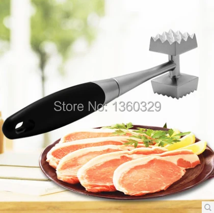 

Novelty Cooking Tools Zinc Alloy Needle Meat Steak Tenderizer Two-sided Hammer Kitchen Utensils Tools Accessories Freeshipping