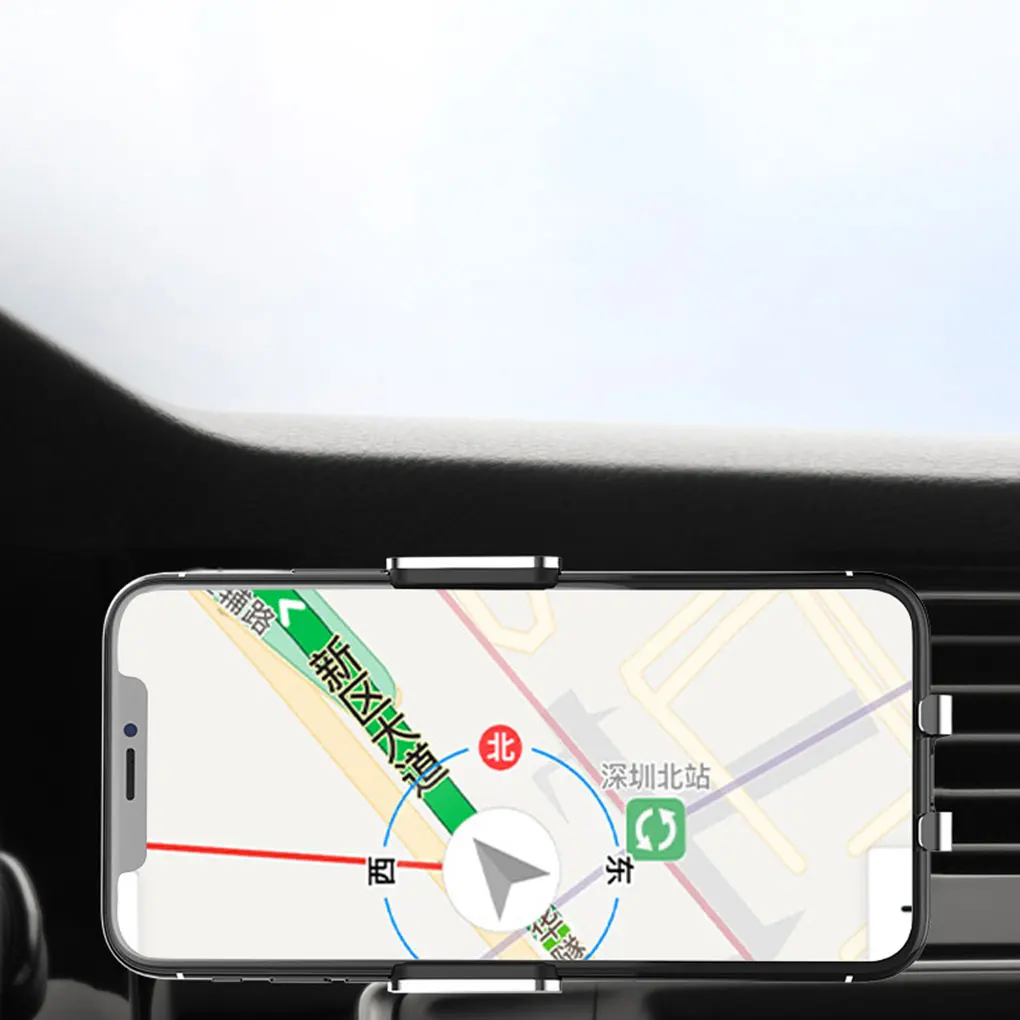 Автомобильное крепление, устанавливаемое на вентиляционное отверстие в салоне автомобиля Регулируемый держатель мобильного телефона Беспроводная зарядка для телефона ABS стоял на нескользящей подошве плотные колыбели
