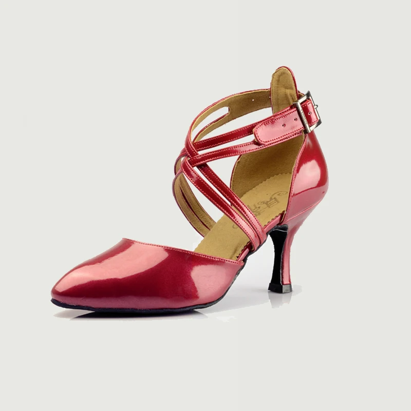 Ballroom shoes girls Latin dance shoes woman Salsa Tango kids Sports Shoe Modern Upscale of PU Red Black  Discount Jazz Hot BD 110