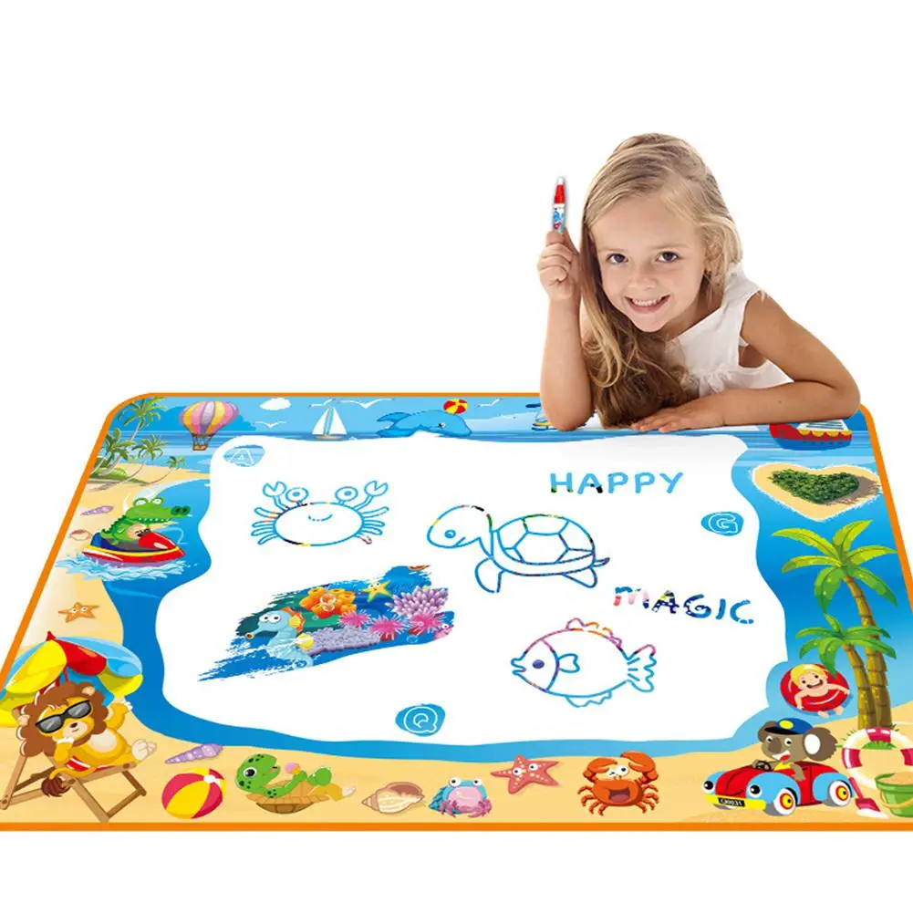 

100*70CM Kids Colorful Magic Water Writing Graffiti Painting Canvas