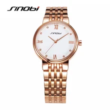 SINOBI De Mode Femmes Bracelet Montre D’or Bracelet de Luxe Horloge Dames Genève Quartz Horloge montre-Bracelet Femelle Cadeau Pour 2017