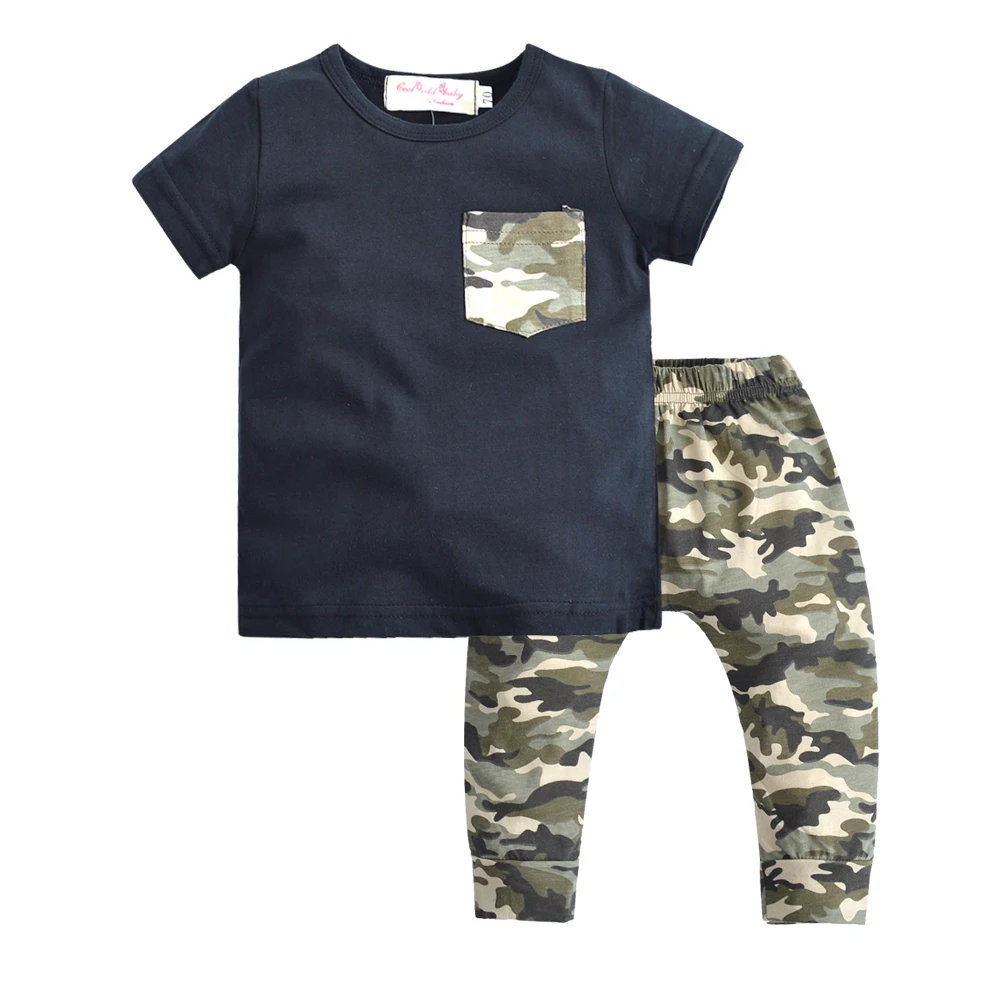 Летняя одежда для маленьких мальчиков модная футболка с короткими рукавами и рисунком+ штаны комплект одежды из 2 предметов