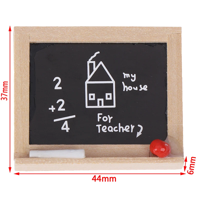 New 1pc 1:12 Accessories DIY Children's Room Accessories Small Blackboard Mini Chalkboard Model Dollhouse Miniatures