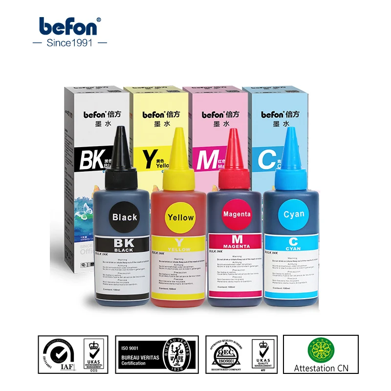 Универсальный набор чернил befon, совместимый с Epson, Canon, Hp, Lexmark, Kodak, чернильный картридж, СНС, Dell, струйный принтер 100 мл, чернильные чернила|refill ink|dye ink for hpink for printer canon | АлиЭкспресс