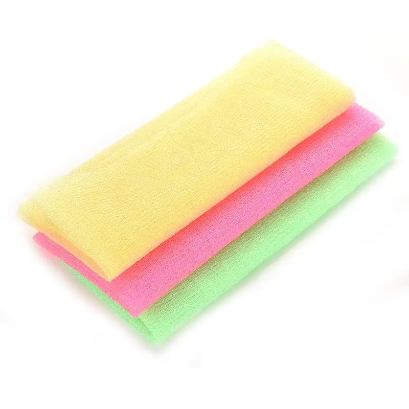Exfoliating Nylon Scrubbing Cloth Towel Bath Shower Body Cleaning Washing Sponges Scrubbers