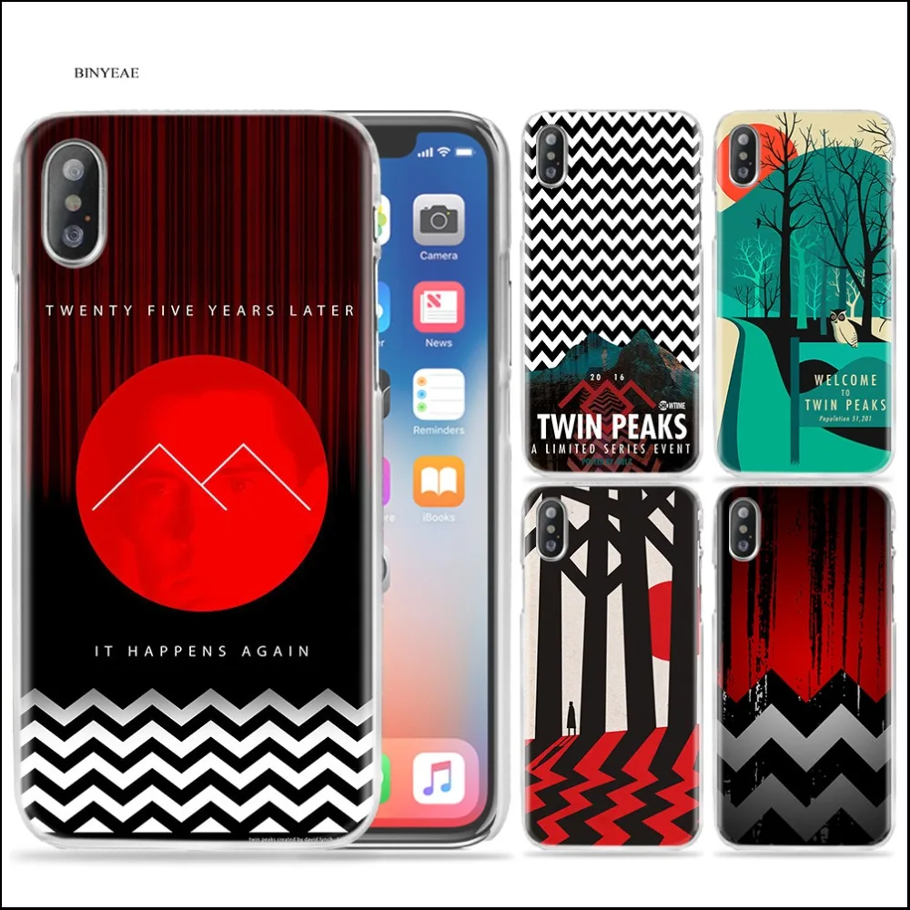 

BINYEAE Welcome Twin Peaks free Clear Cell Phone Case Cover for iPhone XS Max X XR 6 6s 7 8 Plus 5 5s Fundas