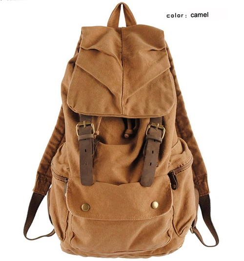 Модная новинка, военные холщовые рюкзаки для девочек-подростков, Модный женский рюкзак, школьная сумка для путешествий, M319 - Цвет: Khaki