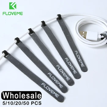 

FLOVEME 14CM Cable Organizer Holder For iPhone Huawei Earphone Clip USB Cable Management Protector For Xiaomi Samsung Galaxy