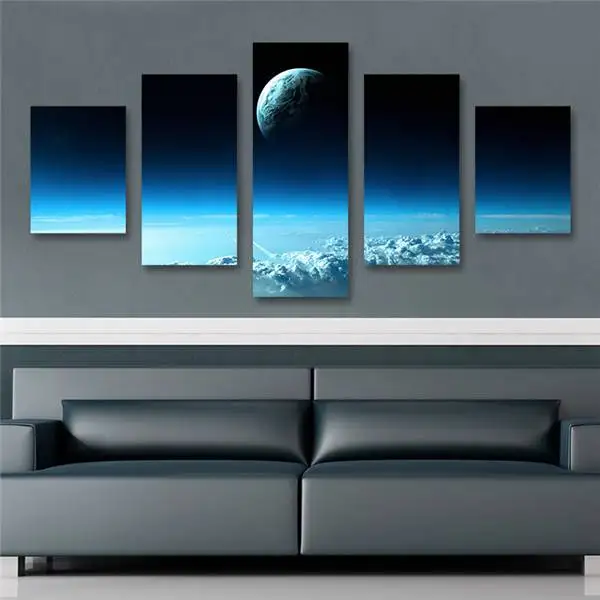 5pcs Home Decor Canvas Wall Art Decor Painting Space Wall Picture