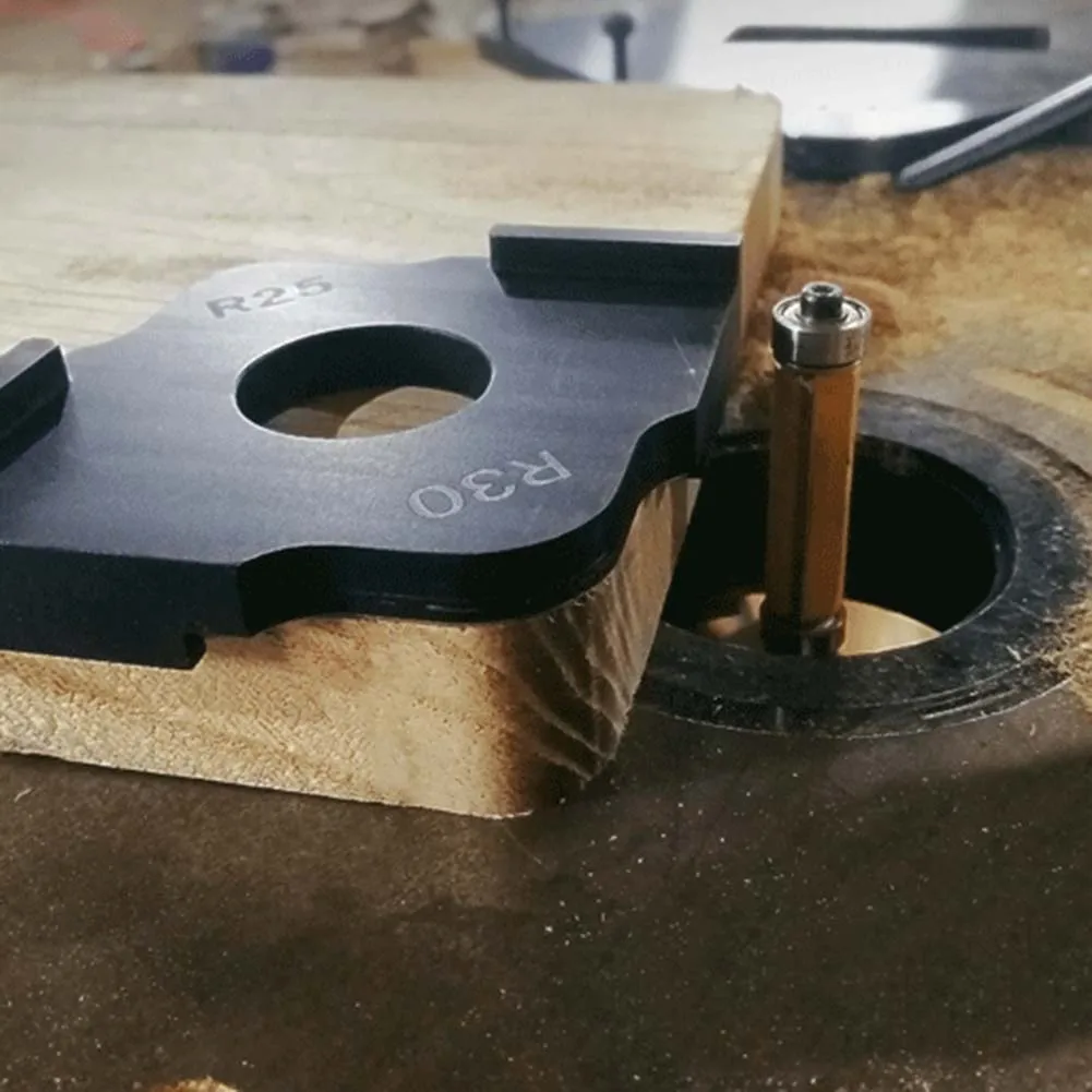 

Trimming Machine Engraving Machine Round Corner R Angle Round Arc Woodworking Semicircle Quick Positioning Template Tool
