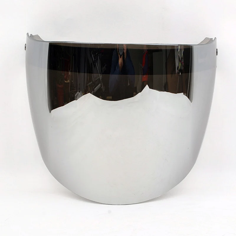 3 snap vintage MOTORCYCLE helmet visor shield 3/4 open face retro