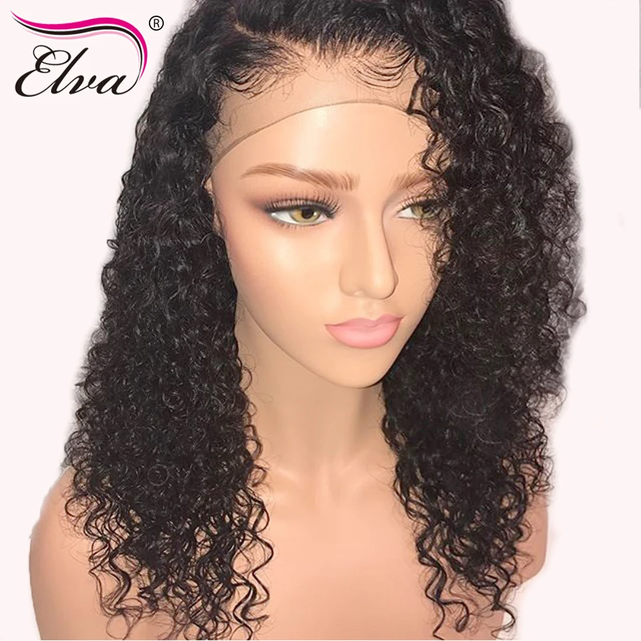 Glueless Full Lace Wigs With Baby Hair Curly Brazilian Remy Full Lace