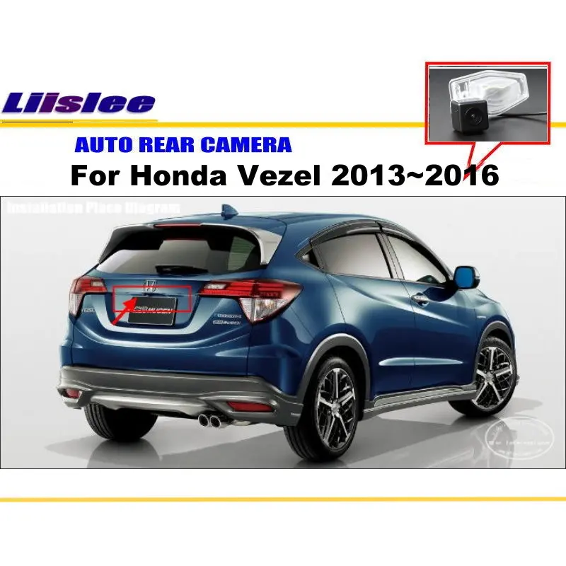Liislee камера заднего вида для Honda Vezel 2013 ~ 2016/Автомобильная вида/подсветка номерного