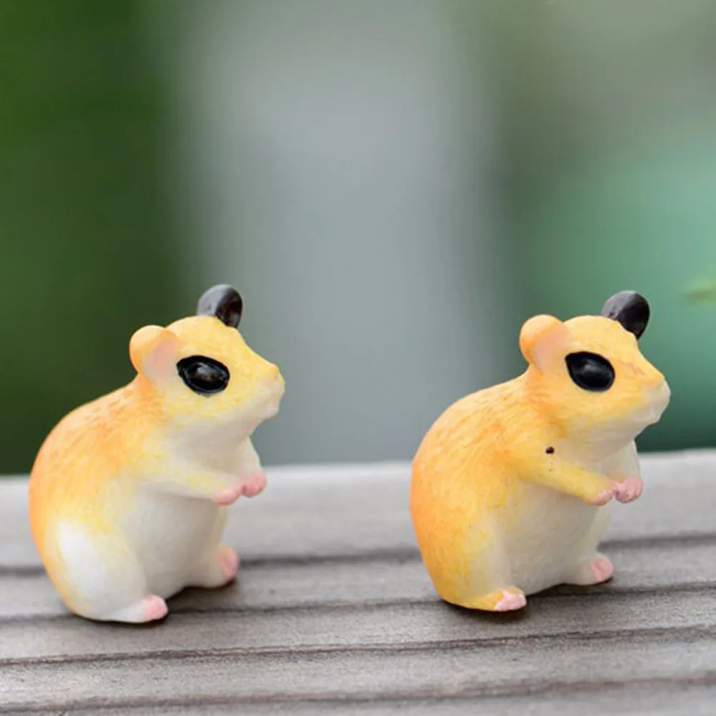 NEW Hot Sale Hamsters Mouse Miniature Fairy Garden Decor Houses Mini Craft Micro Landscaping Decor Home Decoration DIY Accessory