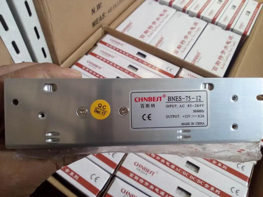

chn best BNES-75W-DC12V switching power supply 75W/12V regulated power supply conversion transformer switch