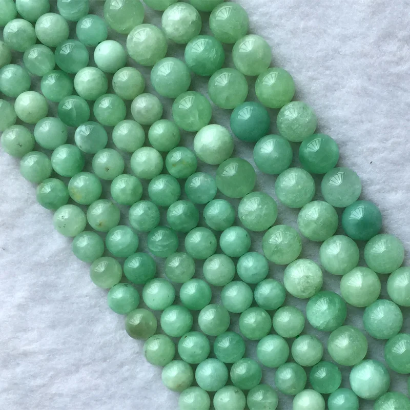 AAA+++6mm Natural Pink Gemstone Round Jade Loose Beads 15/" DIY