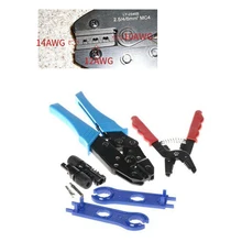Solar MC4 Crimping Tools with Grisp Handle High Precise Jaw PP TPR Coating Assembly Wrench Tool Kit for Solar Panel PV Cable