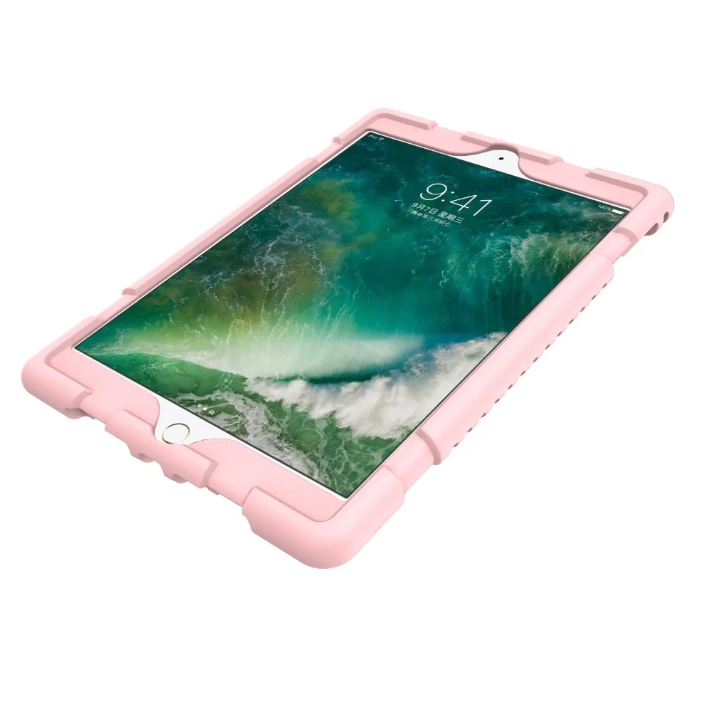 Чехол для iPad 9,7 "2017 2018 5th 6th Pro 9,7" случай Противоскользящий силиконовый Heavy Duty Прочный Hybrid для iPad Air 1 Air 2 5, 6