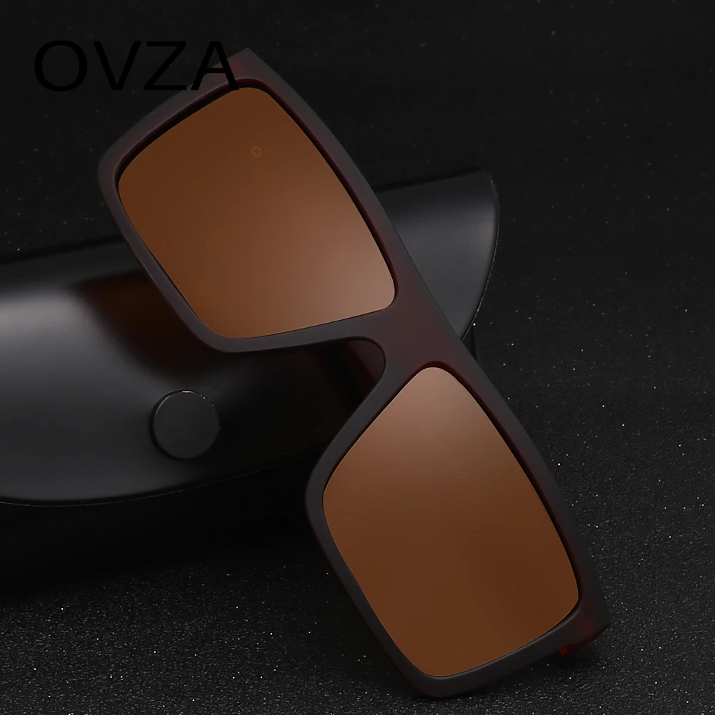 Солнцезащитные очки OVZA Мужские поляризационные прямоугольной формы с плоским